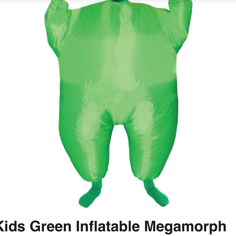 Kids Green Megamorph Inflatable Costume